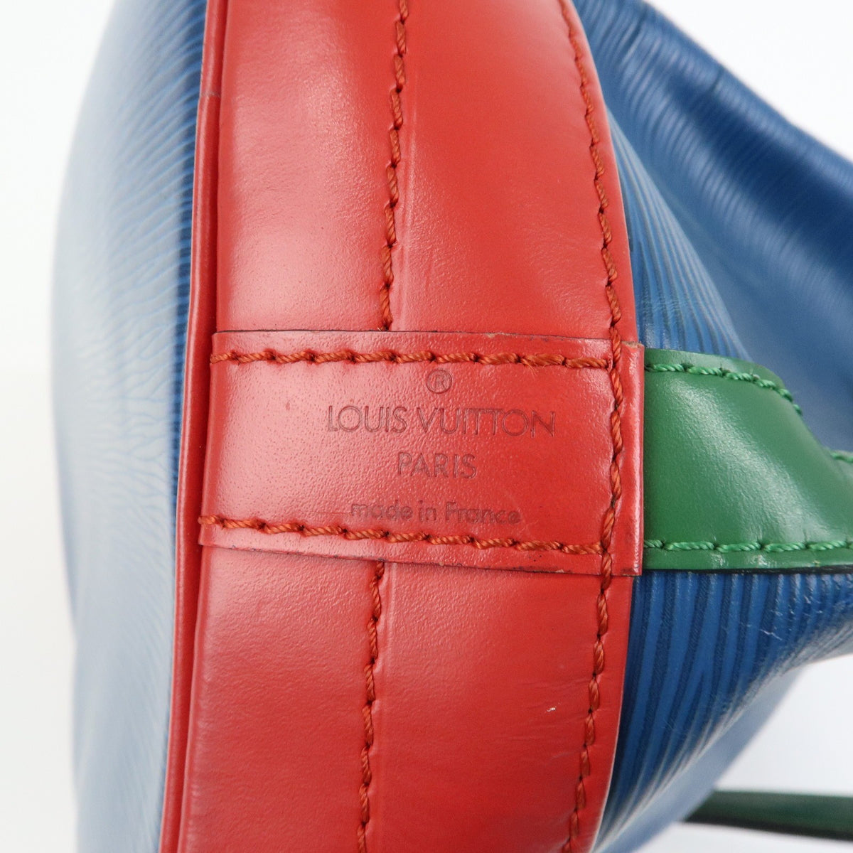 Louis Vuitton Tricolor Noe Epi Leather, Blue, Leather, Handbag