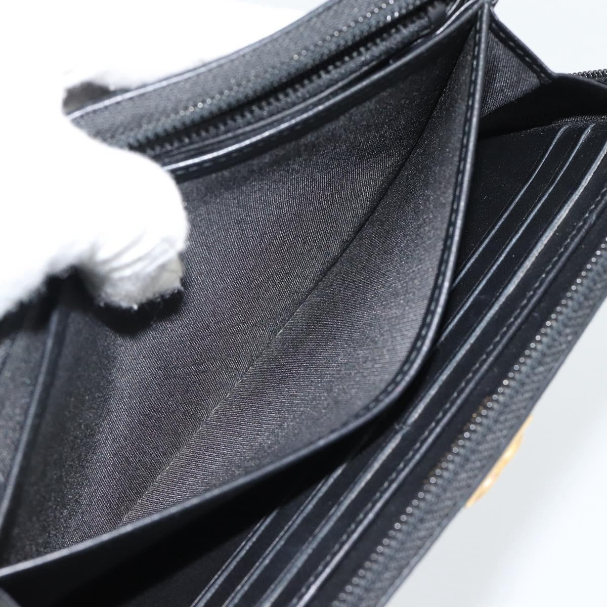 Chanel Boy Zip Around Organizer Quilted Lambskin, Black, Leather, Wallet