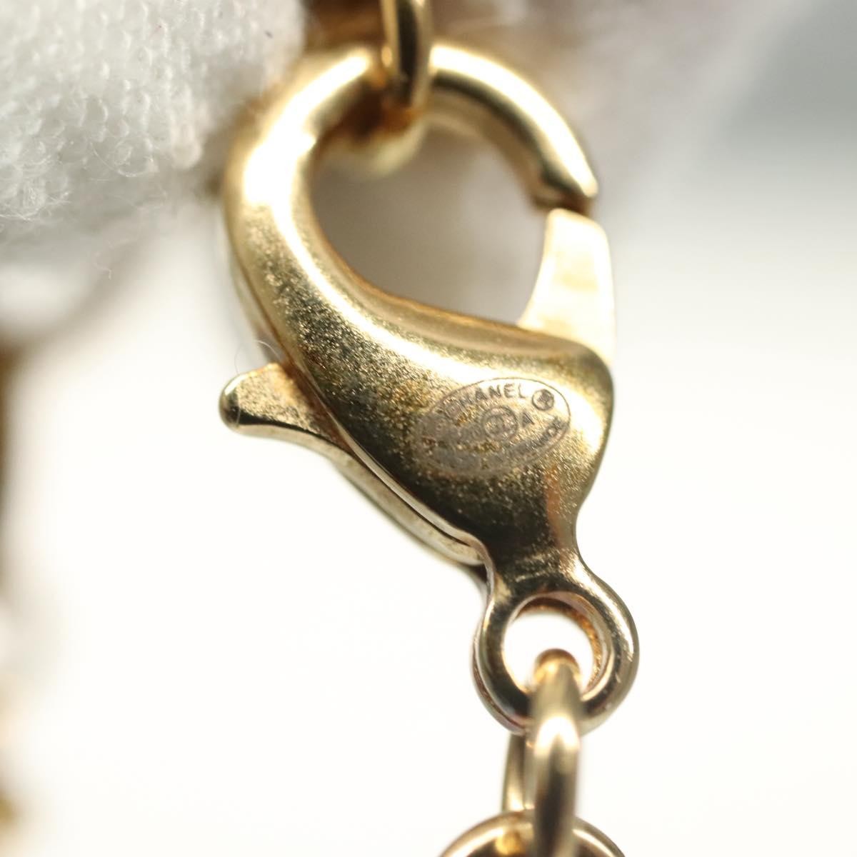 "Chanel CC Perfume Bottle Pendant Chain Long Metal with Leather, Crystals and Faux Pearl", Gold, Metal, Necklace