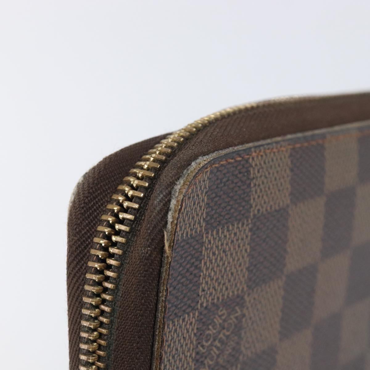 Louis Vuitton Zippy Organizer Damier, Brown, Canvas, Wallet