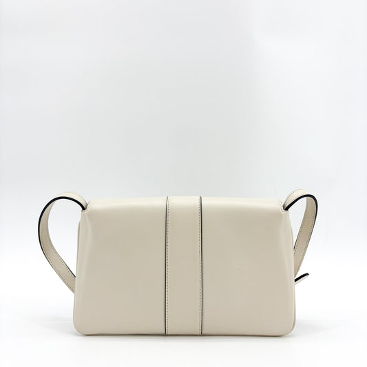 Gucci Blondie Flap Leather, White, Leather, Handbag
