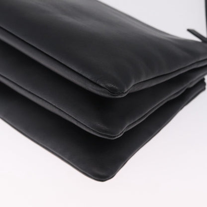 Celine Trio Leather, Black, Leather, Crossbody Bag