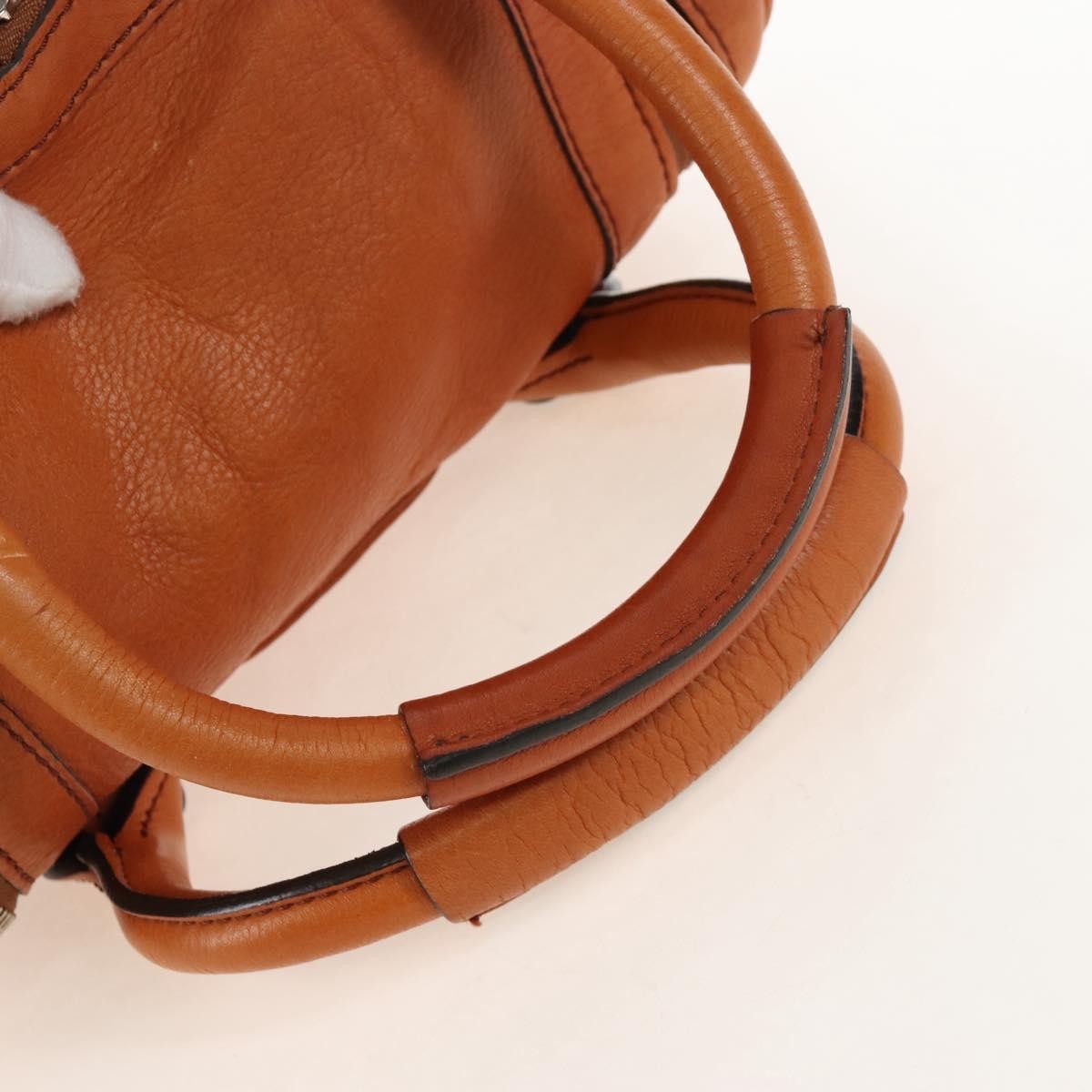 Chloe Paddington Lock Leather, Orange, Leather, Handbag