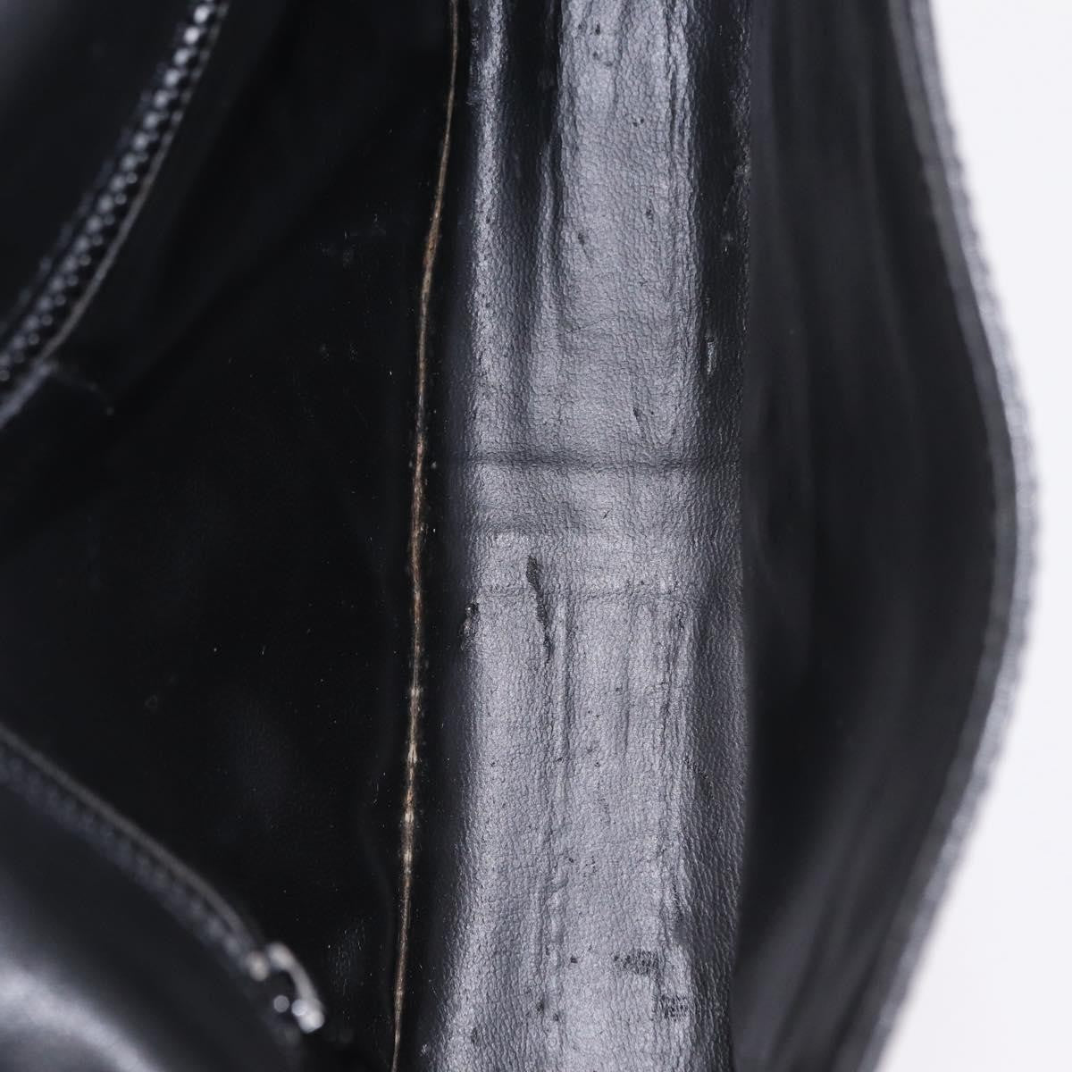 Celine Shoulder Leather, Black, Leather, Shoulder Bag