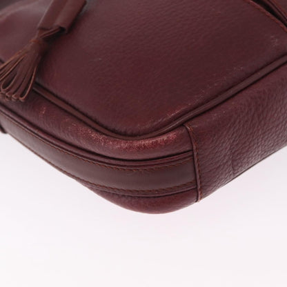 Cartier Tasseled Must de Cartier Leather, Burgundy, Leather, Shoulder Bag