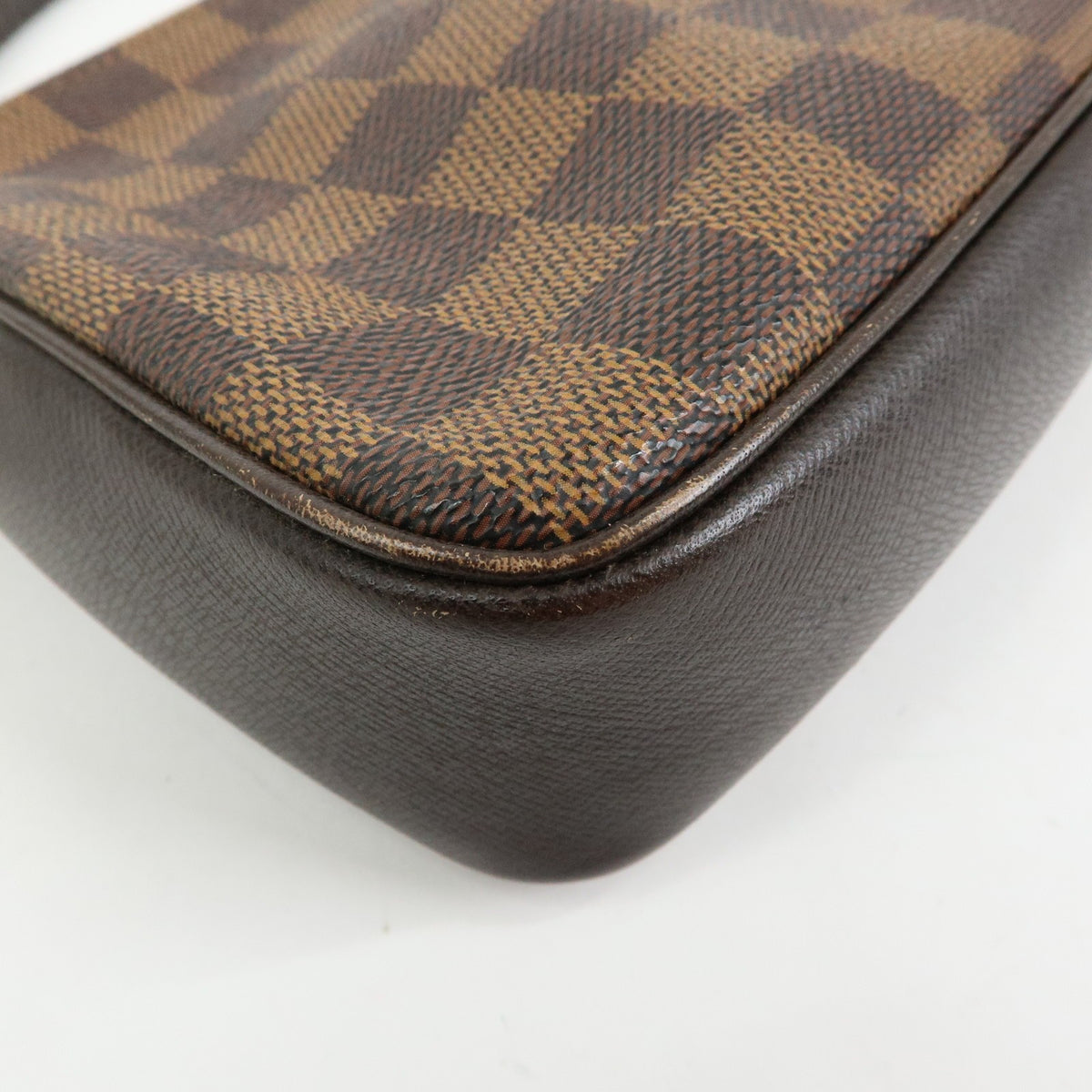 Louis Vuitton Trousse Make Up Damier, Brown, Canvas, Clutch