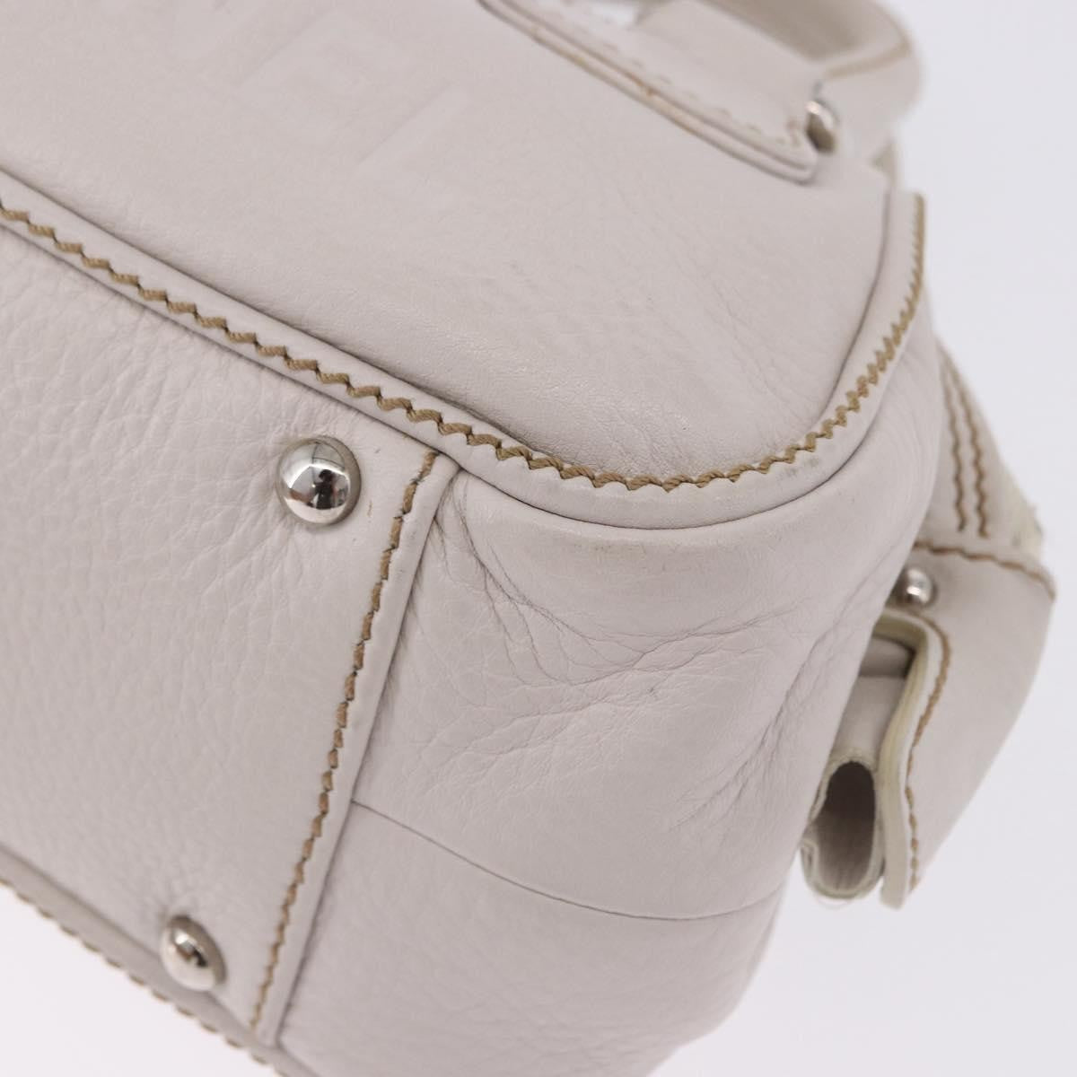 Chanel Lax Tassel Pebbled Leather, White, Leather, Handbag