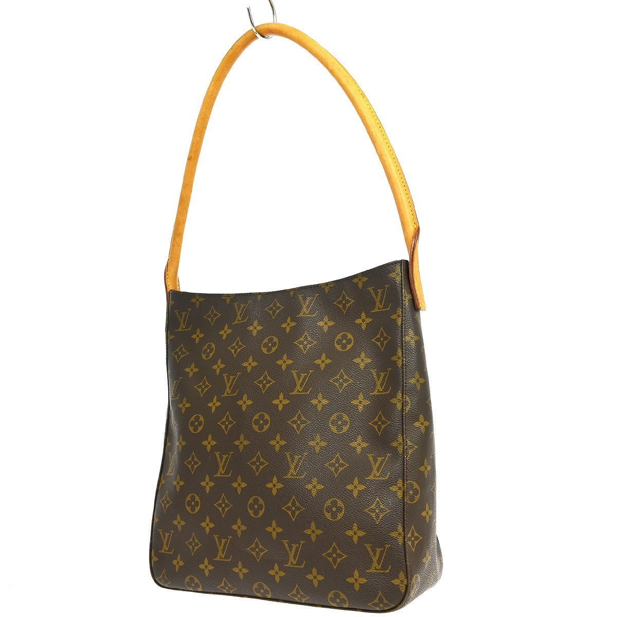 Louis Vuitton Looping Monogram Canvas, Brown, Canvas, Handbag