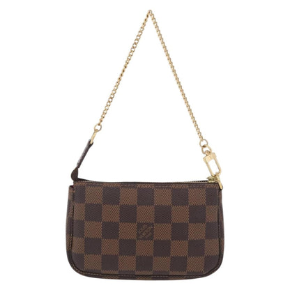 Louis Vuitton Pochette Accessoires Damier, Brown, Canvas, Clutch