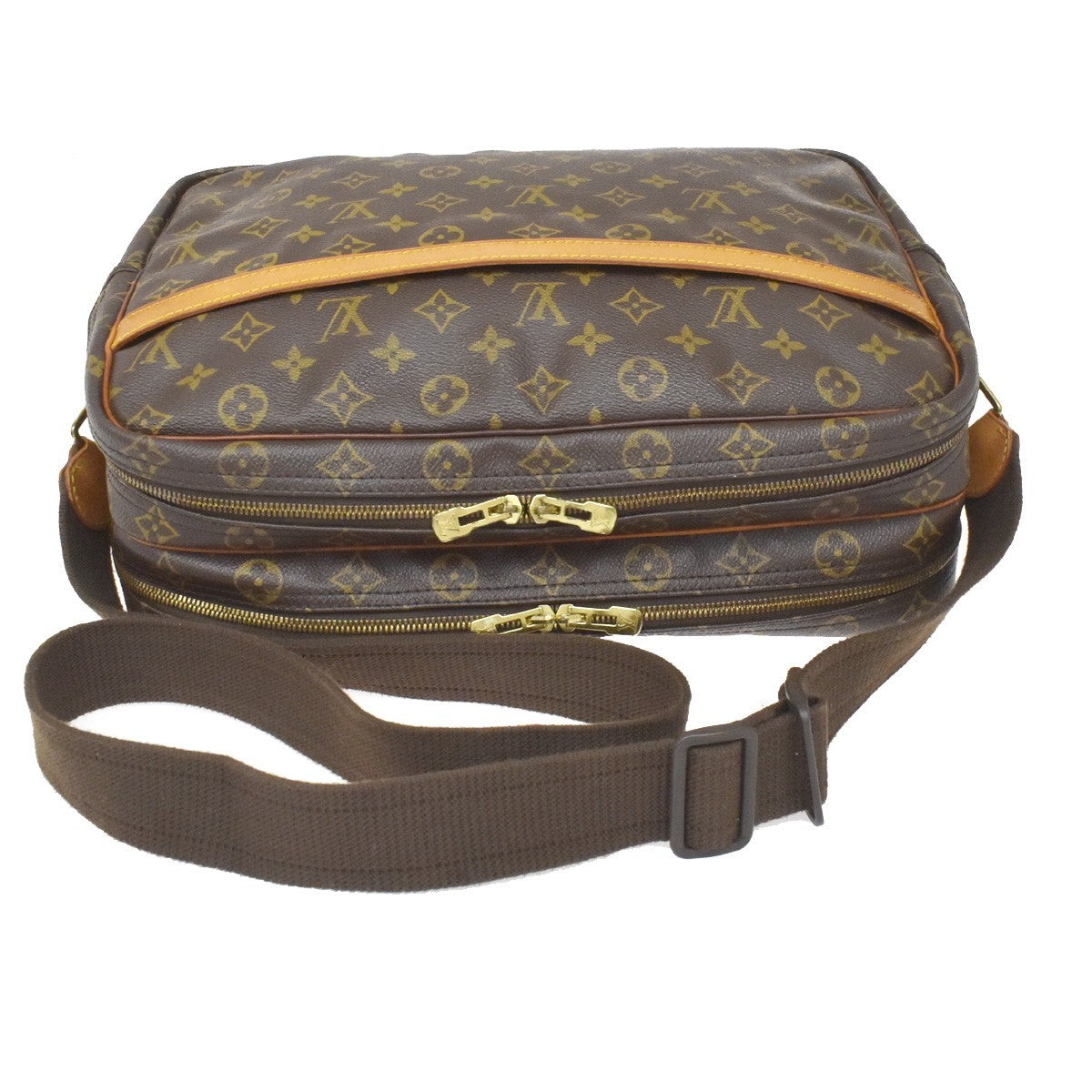 Louis Vuitton Reporter Monogram Canvas, Brown, Canvas, Shoulder Bag