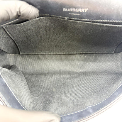 Burberry Lola Wallet on Chain Quilted Leather, Black, Calfskin, Crossbody Bag