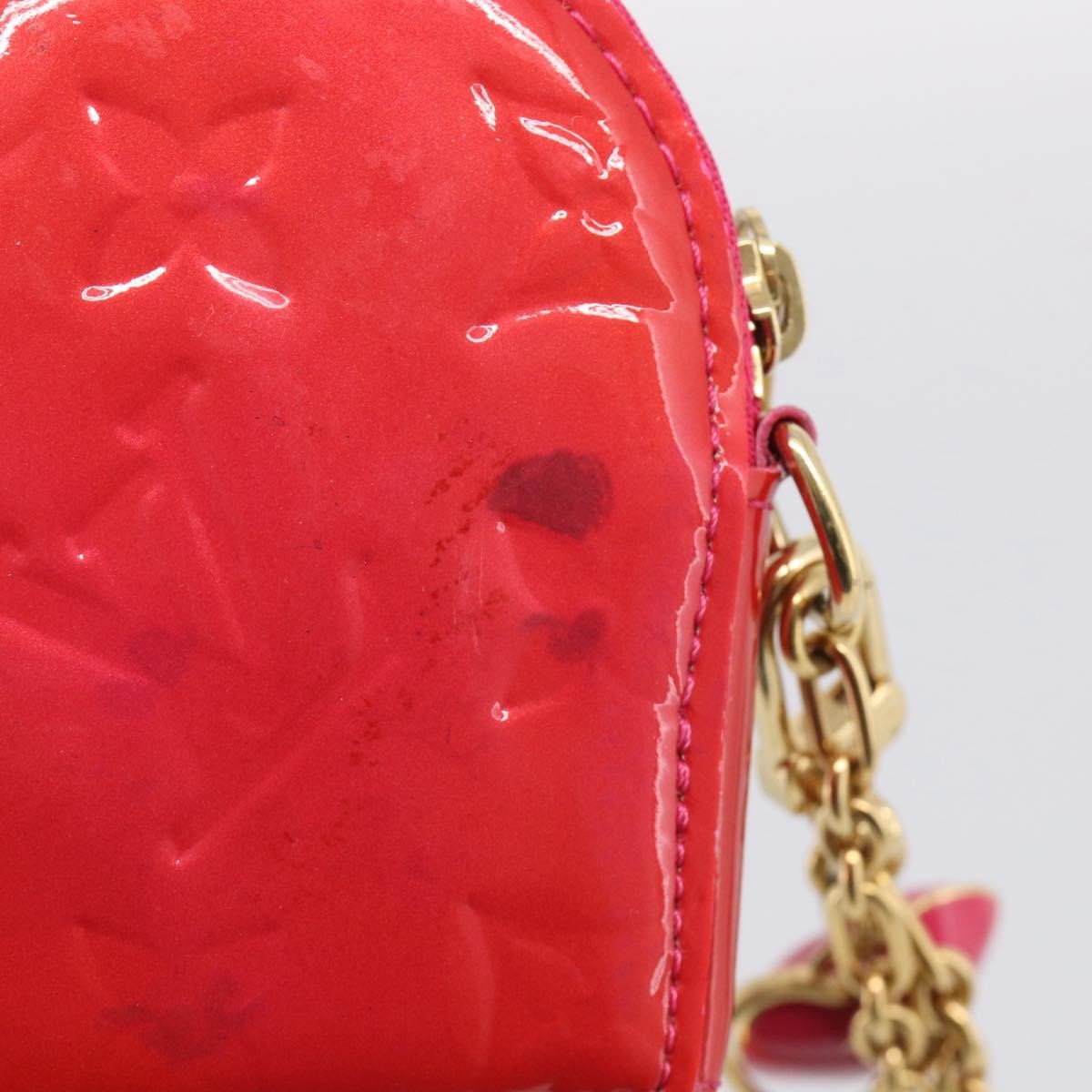 Louis Vuitton Heart Coin Purse Monogram Vernis, Pink, Patent Leather, Clutch