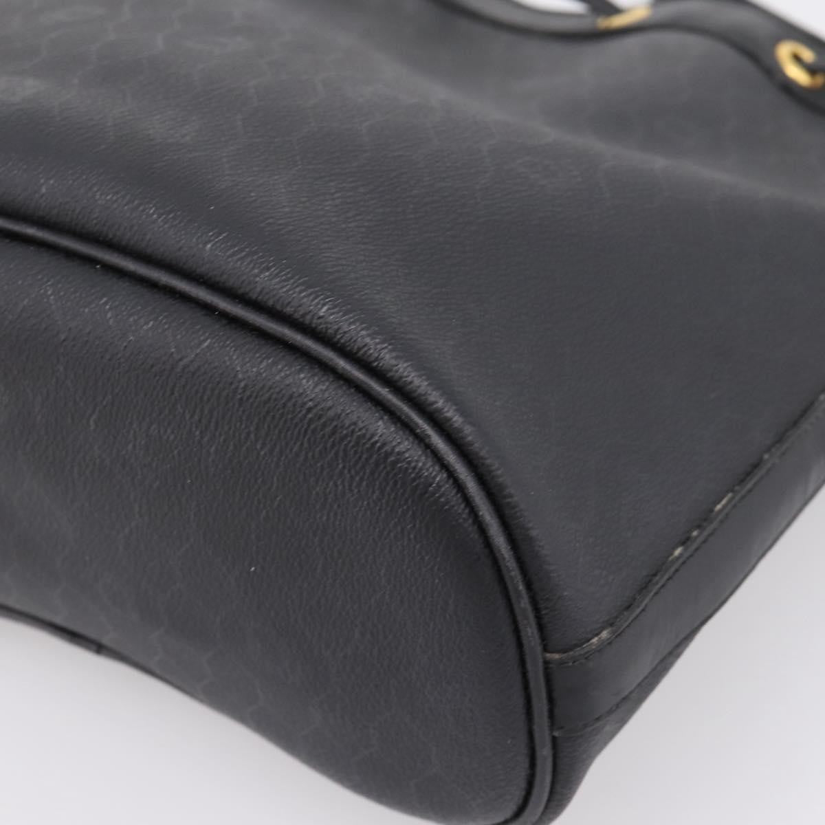 Christian Dior Vintage Honeycomb Canvas, Black, Canvas, Shoulder Bag