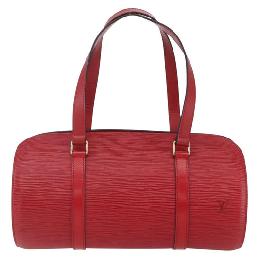 Louis Vuitton Soufflot Handbag Epi Leather, RED, LEATHER, Handbag