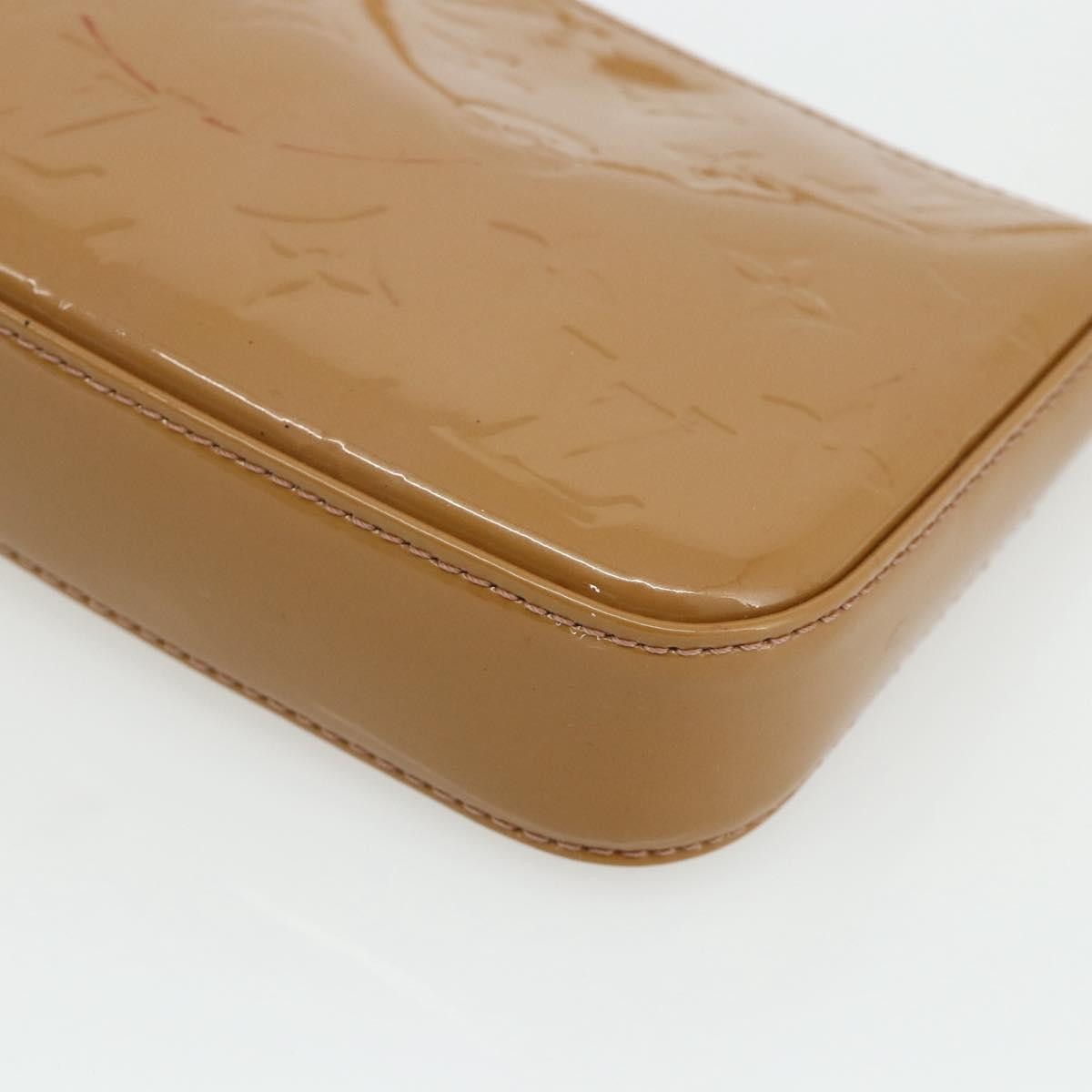 Louis Vuitton Pochette Accessoires NM Monogram Vernis, Brown, Patent Leather, Clutch