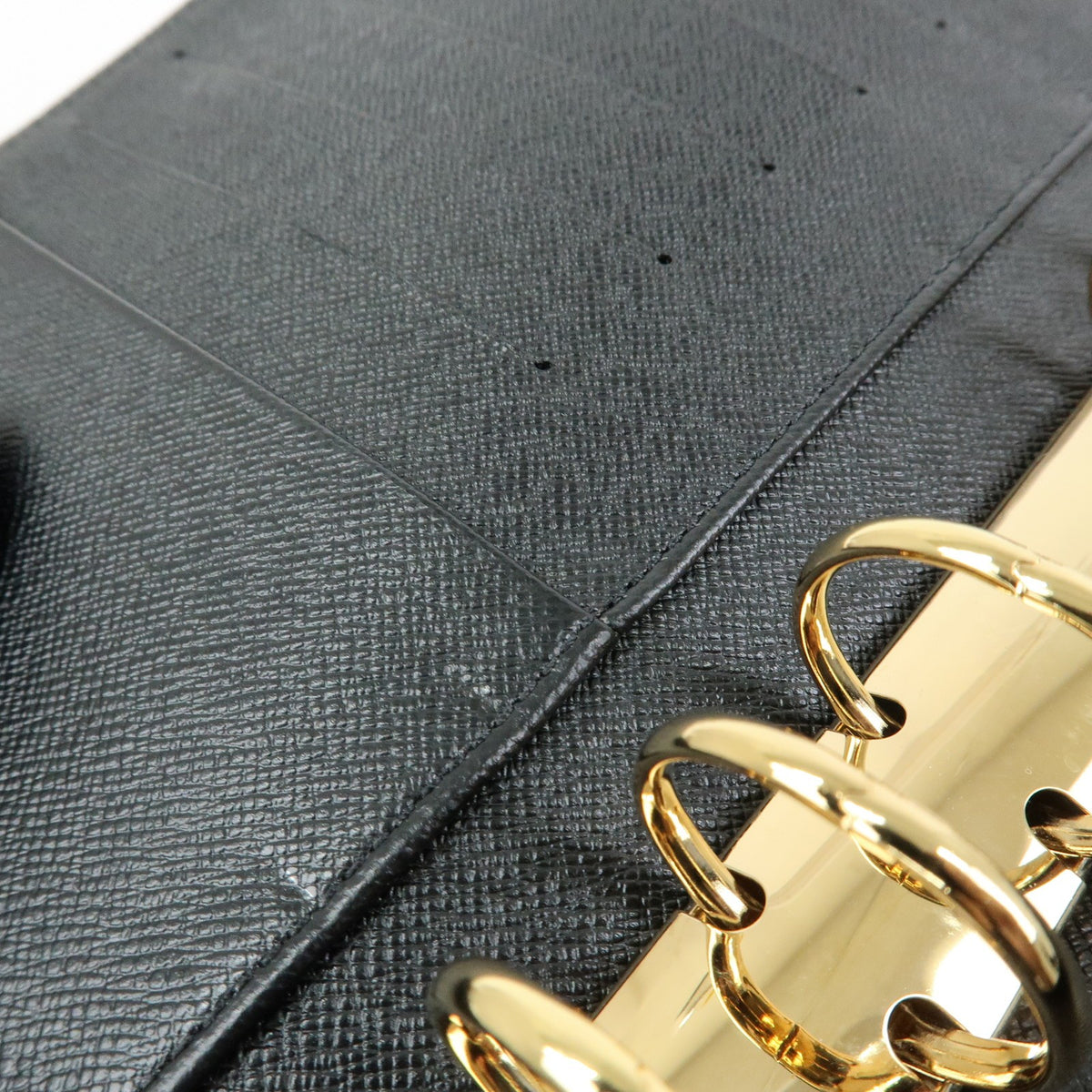 Louis Vuitton Ring Agenda Cover Epi Leather, Black, Leather, Briefcase