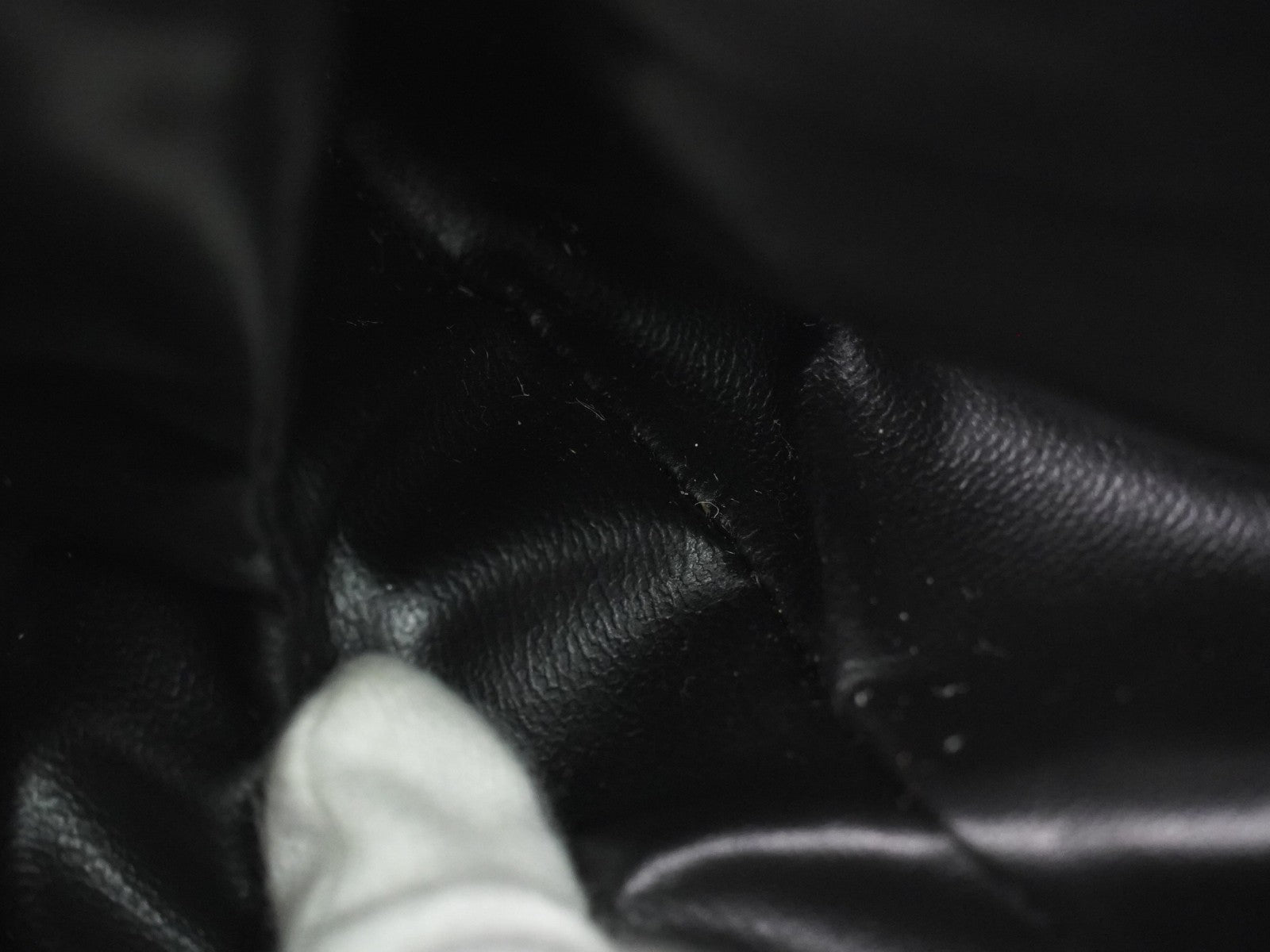 Celine Vintage Flap Leather, Black, Leather, Shoulder Bag
