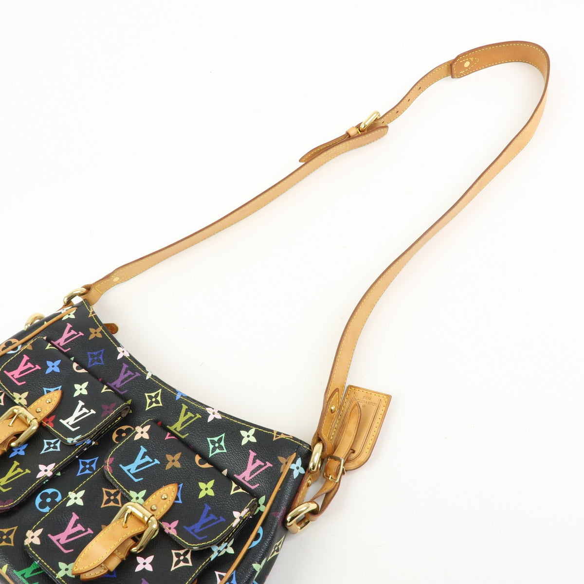Louis Vuitton Lodge Monogram Multicolor, Black, Canvas, Handbag