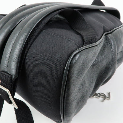Saint Laurent City Patchwork Leather, Black, Leather, Backpack