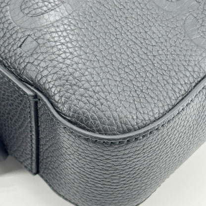 Gucci Convertible Jumbo GG Embossed Leather, Black, Leather, Tote Bag