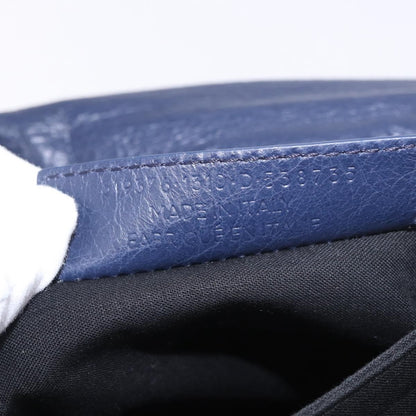 Balenciaga Classic Studs Envelope Strap Clutch Leather, Navy, Leather, Clutch