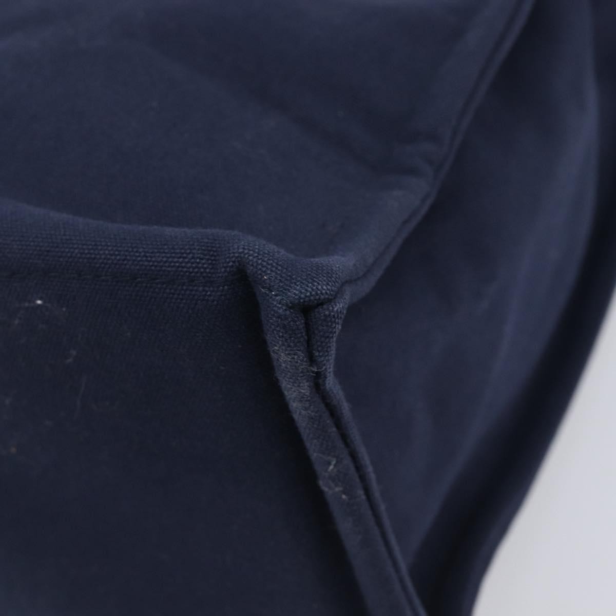 Hermes Fourre Tout Toile, Navy, Canvas, Tote Bag