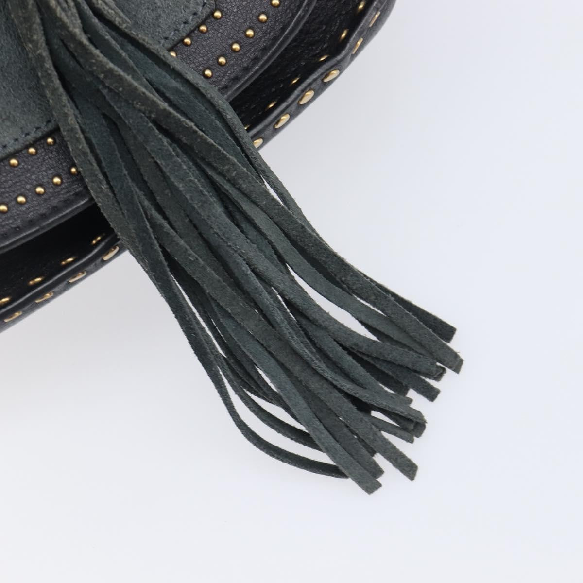Chloe Hudson Studded Leather, Black, Leather, Handbag
