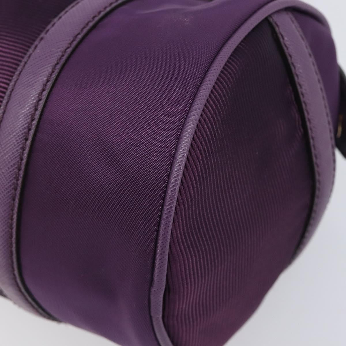 Salvatore Ferragamo Vara Bow Cylinder Bag Nylon, Purple, Nylon, Shoulder Bag
