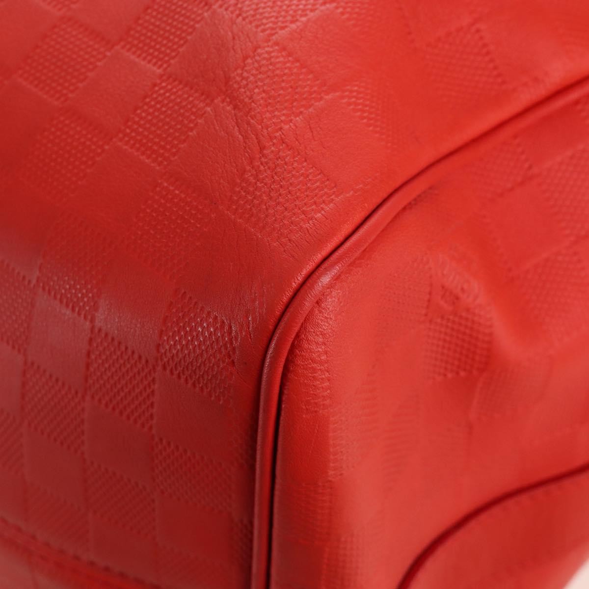 Louis Vuitton Keepall Bandouliere Damier Infini Leather, Red, Leather, Travel Bag