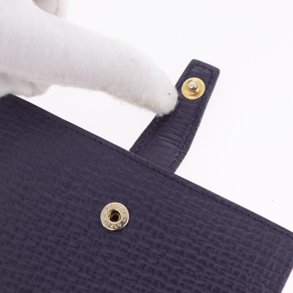 Loewe Anagram Trifold Flap Leather, Purple, Leather, Wallet
