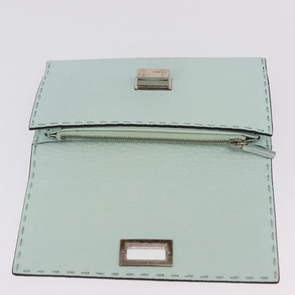 Fendi Selleria Peekaboo Leather, Green, Leather, Wallet