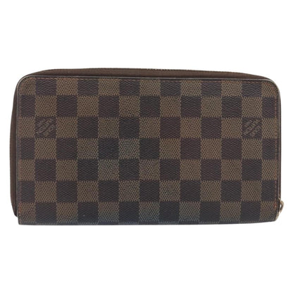 Louis Vuitton Zippy Organizer Damier, Brown, Canvas, Wallet