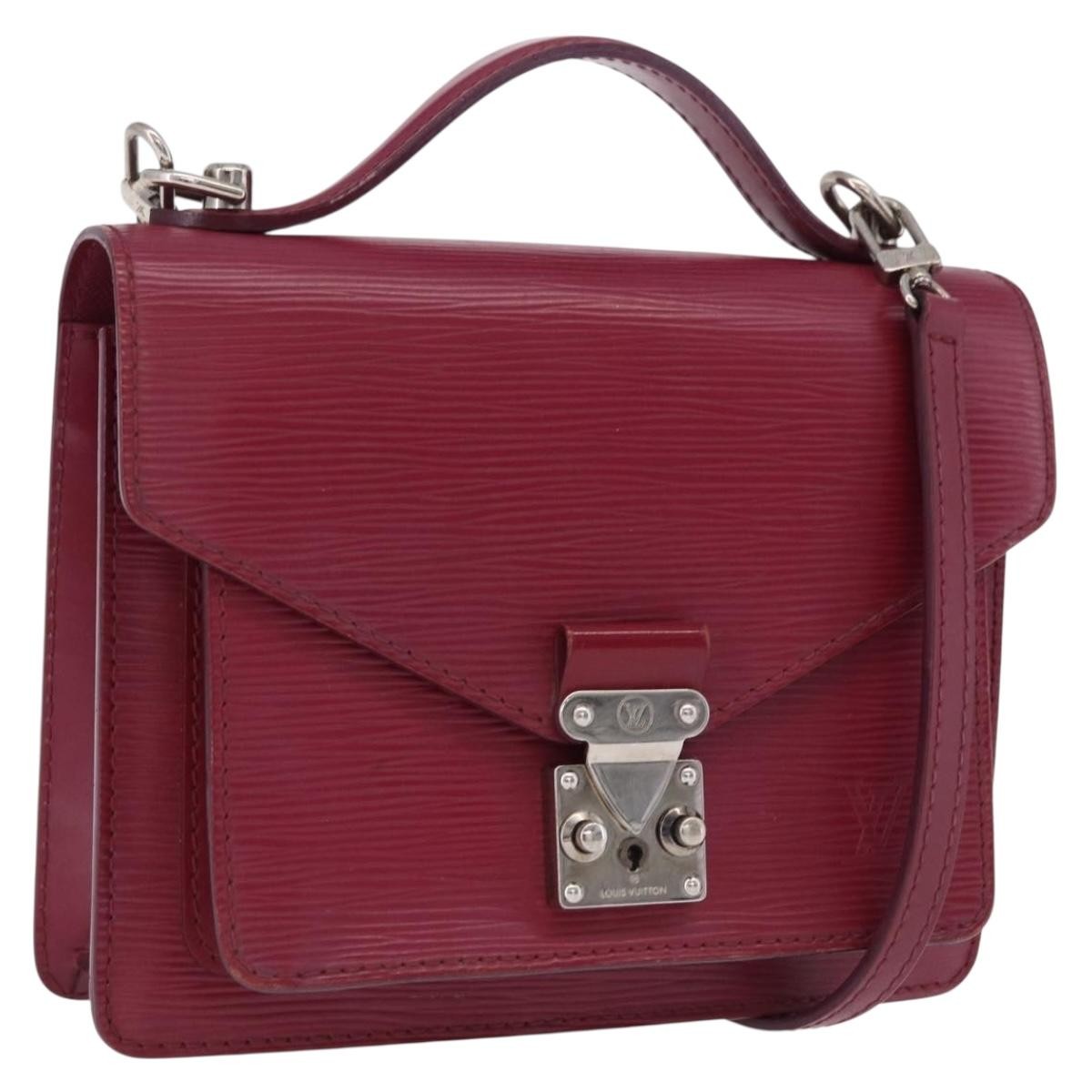 Louis Vuitton Monceau Epi Leather, Pink, Leather, Handbag