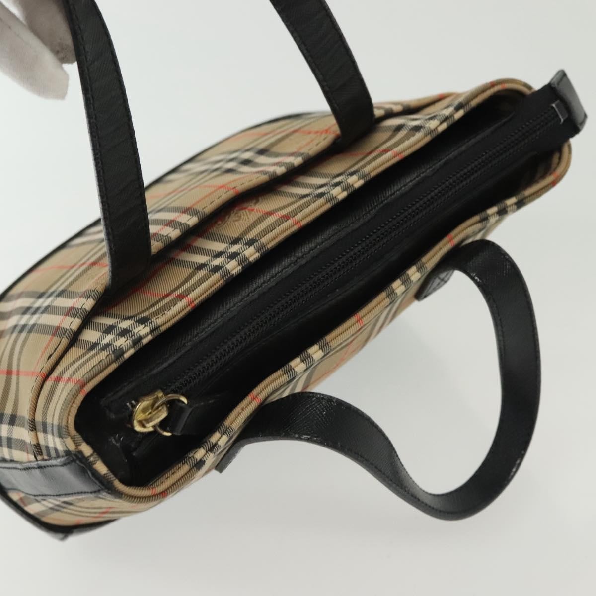Burberry Nova Check Pattern, Beige, Canvas, Handbag