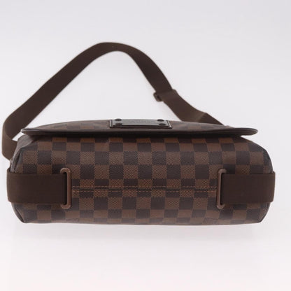Louis Vuitton Brooklyn Damier Ebene, Brown, Canvas, Shoulder Bag