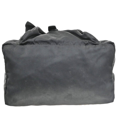 Prada Buckle Messenger Tessuto, Black, Nylon, Handbag