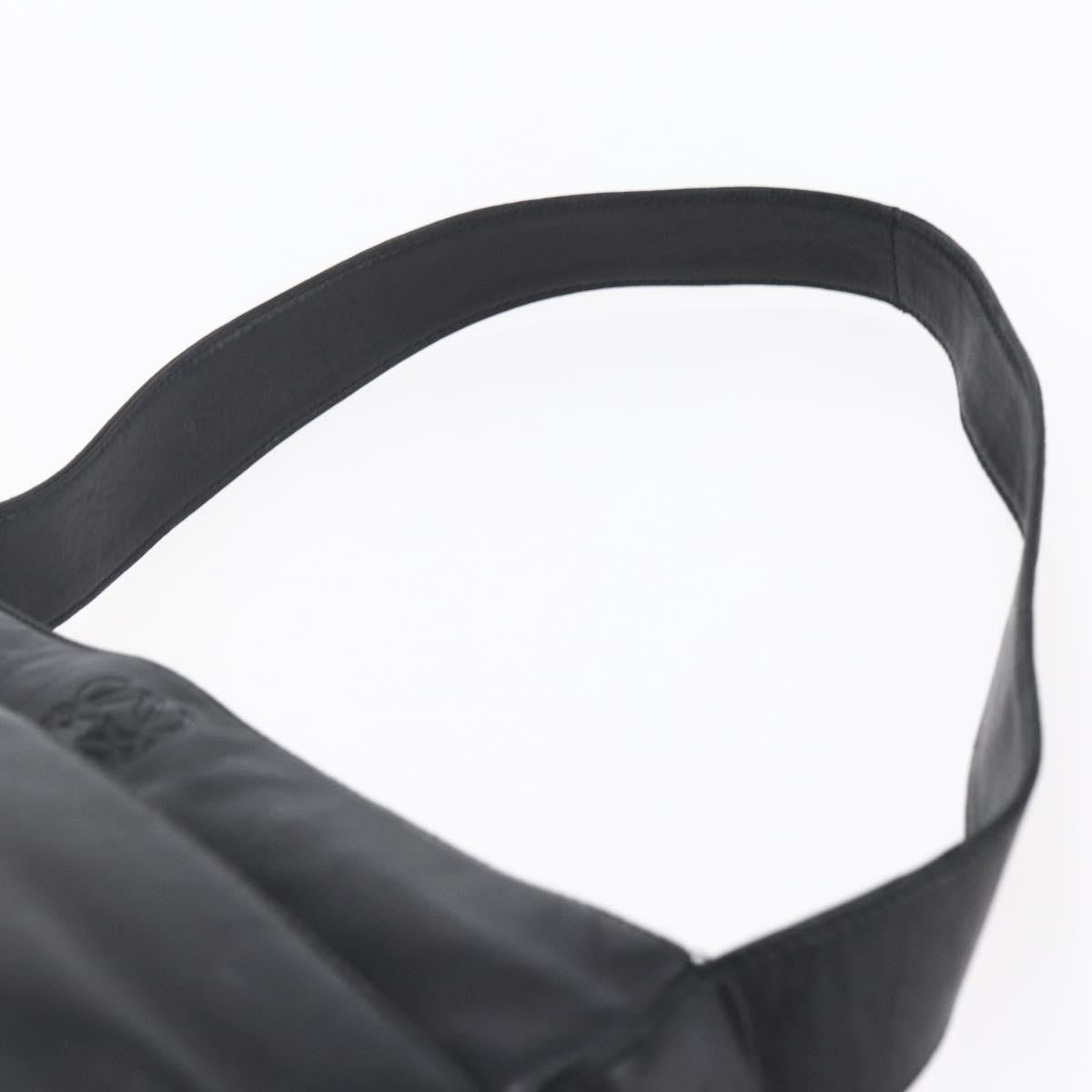 Loewe Anagram Leather, Black, Leather, Shoulder Bag