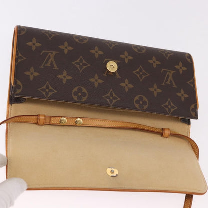 Louis Vuitton Twin Monogram Canvas, Brown, Canvas, Clutch