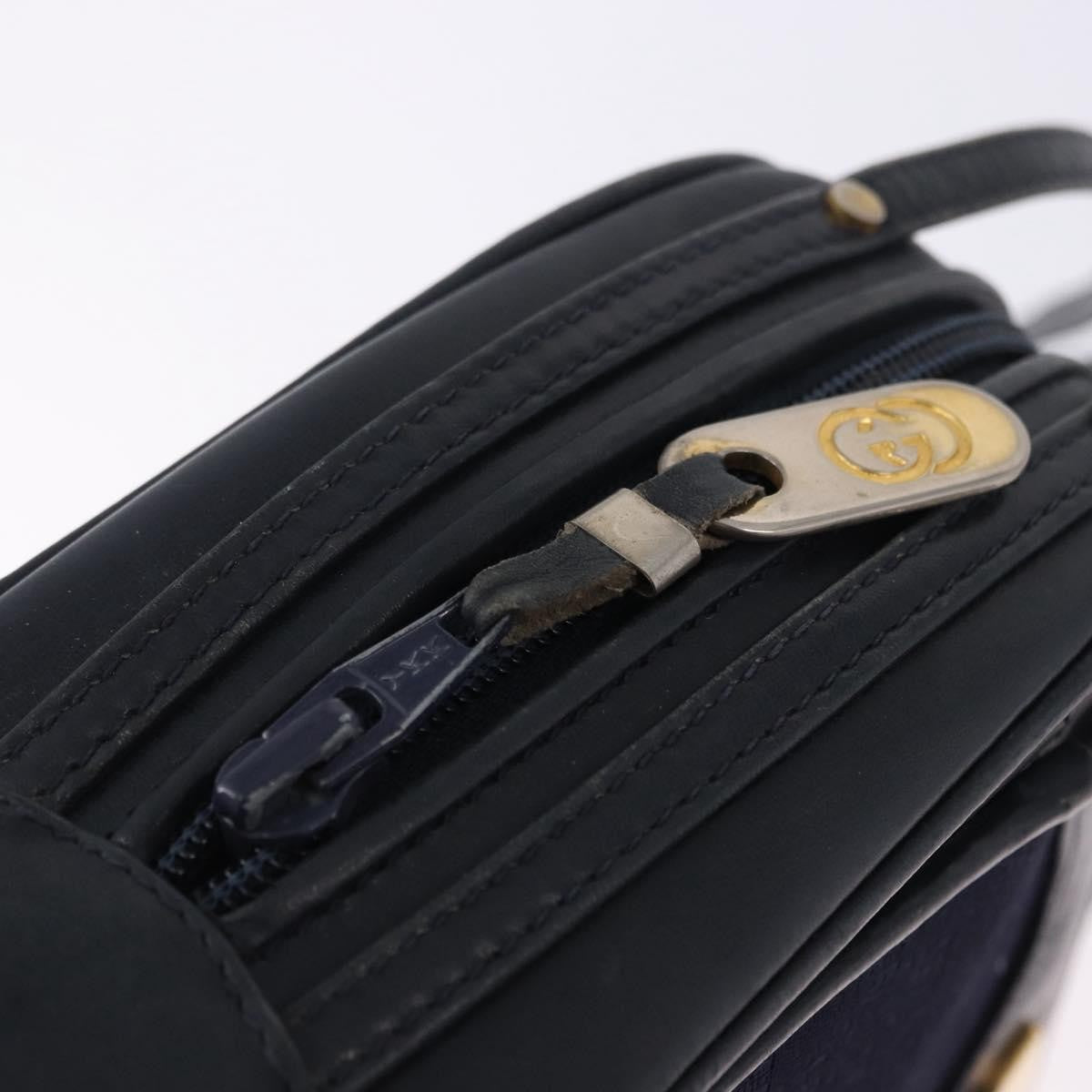 Gucci Micro GG Canvas Canvas, Navy, Canvas, Shoulder Bag