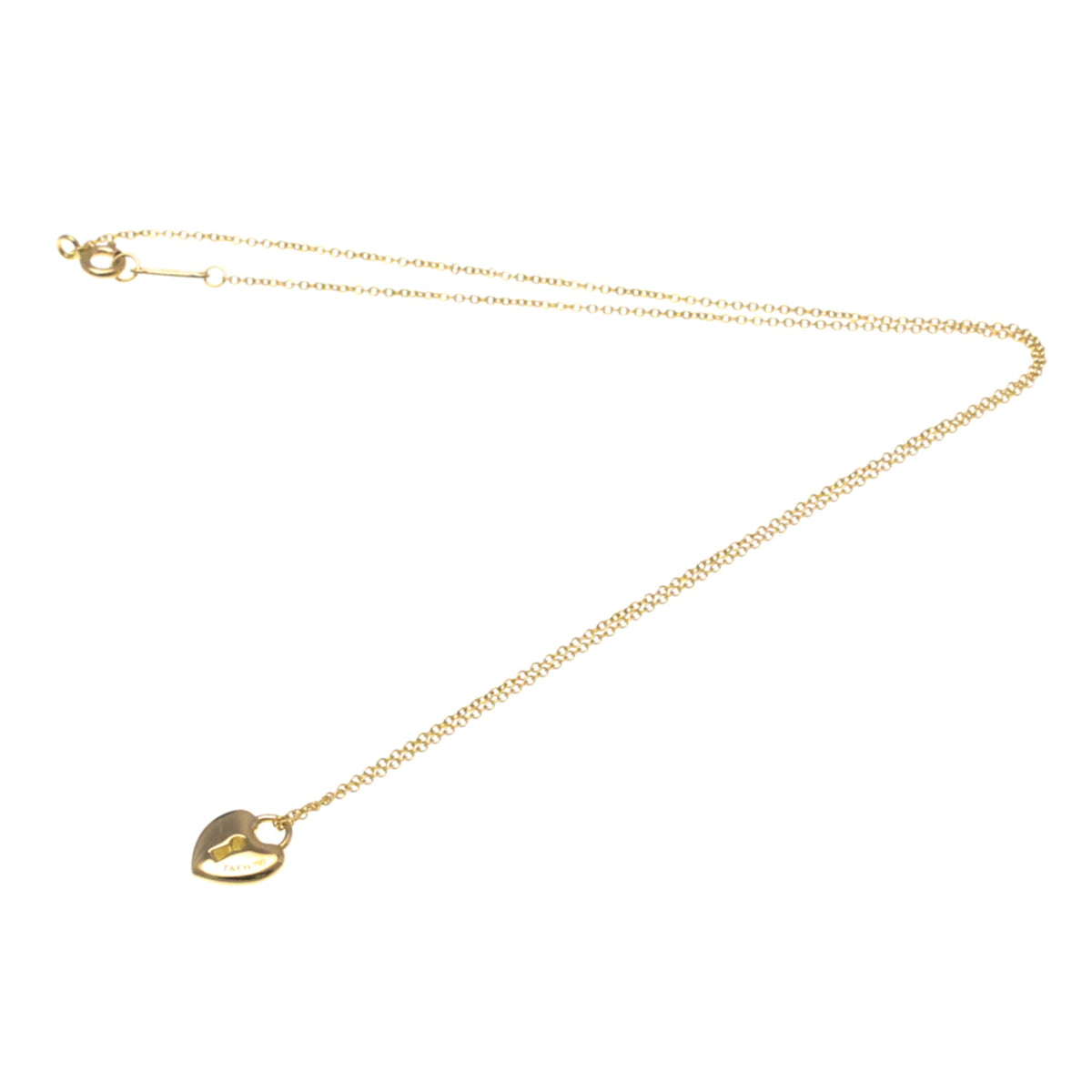 Tiffany & Co. Heart Lock Pendant 18K Yellow Gold, Gold, Pink Gold, Necklace