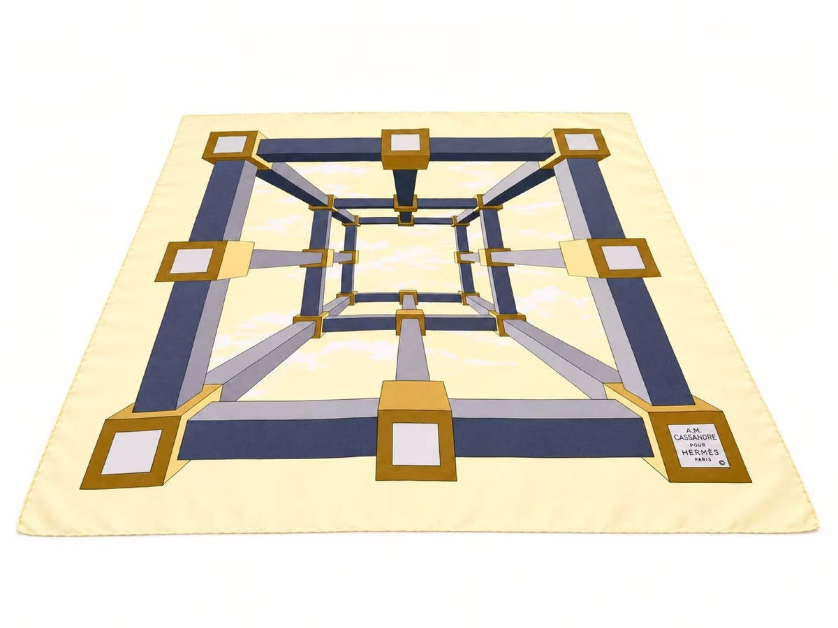 Hermes Carré 90 Silk multicolor, Multicolour, Silk, Scarf