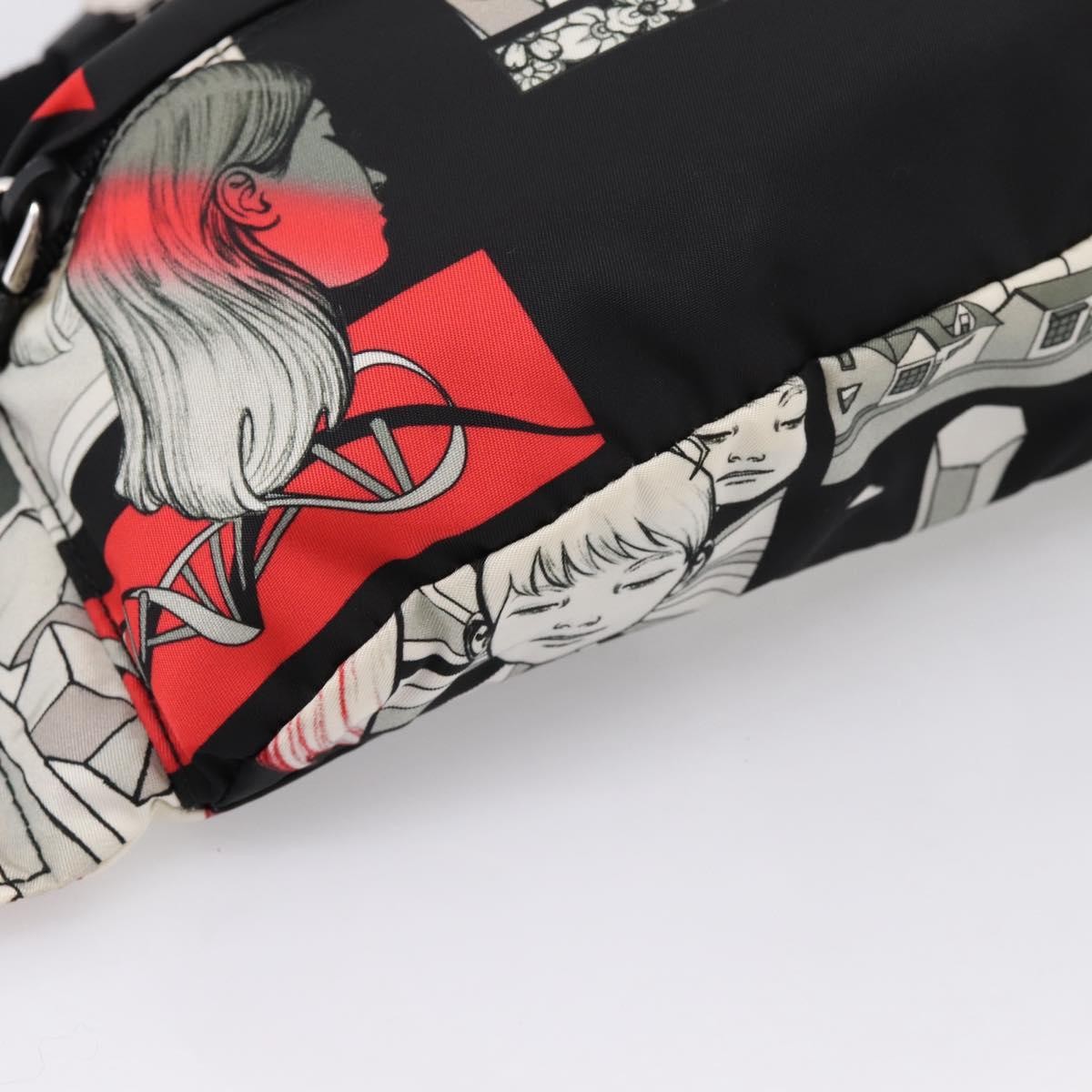 Prada Zip Waist Printed Tessuto, Multicolour, Nylon, Handbag