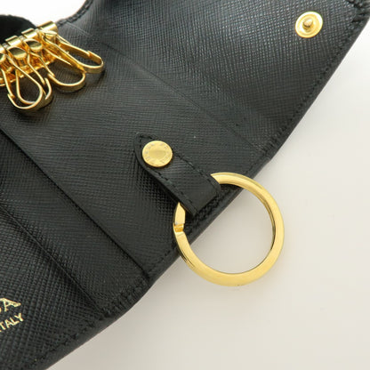 Prada Flap Saffiano Leather, Black, Leather, Wallet