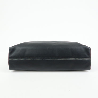 Bvlgari Tote Leather, Black, Leather, Tote Bag