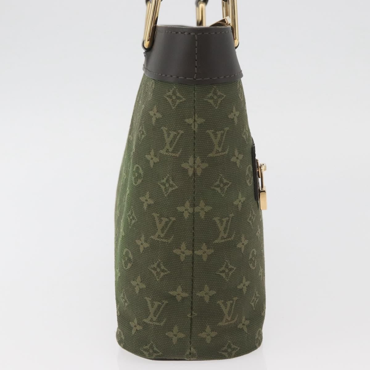 Louis Vuitton Lucille Mini Lin, Khaki, Canvas, Handbag