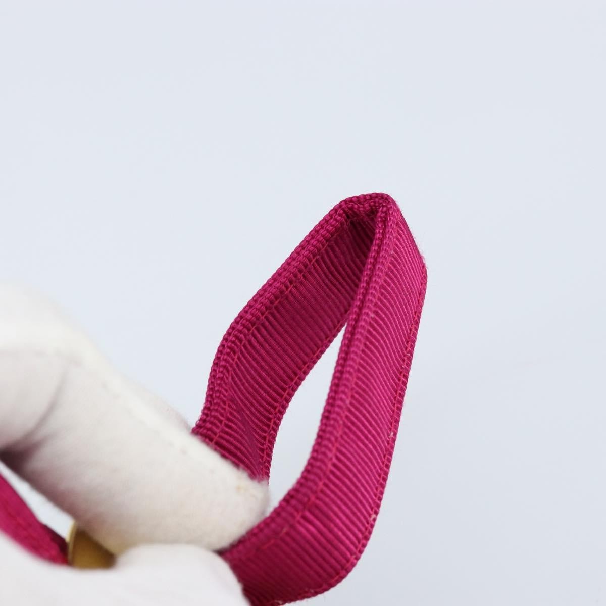 Celine Circle Logo Canvas, Pink, Canvas, Clutch