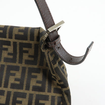 Fendi Zucchino Mamma Baguette Canvas, Brown, Canvas, Shoulder Bag