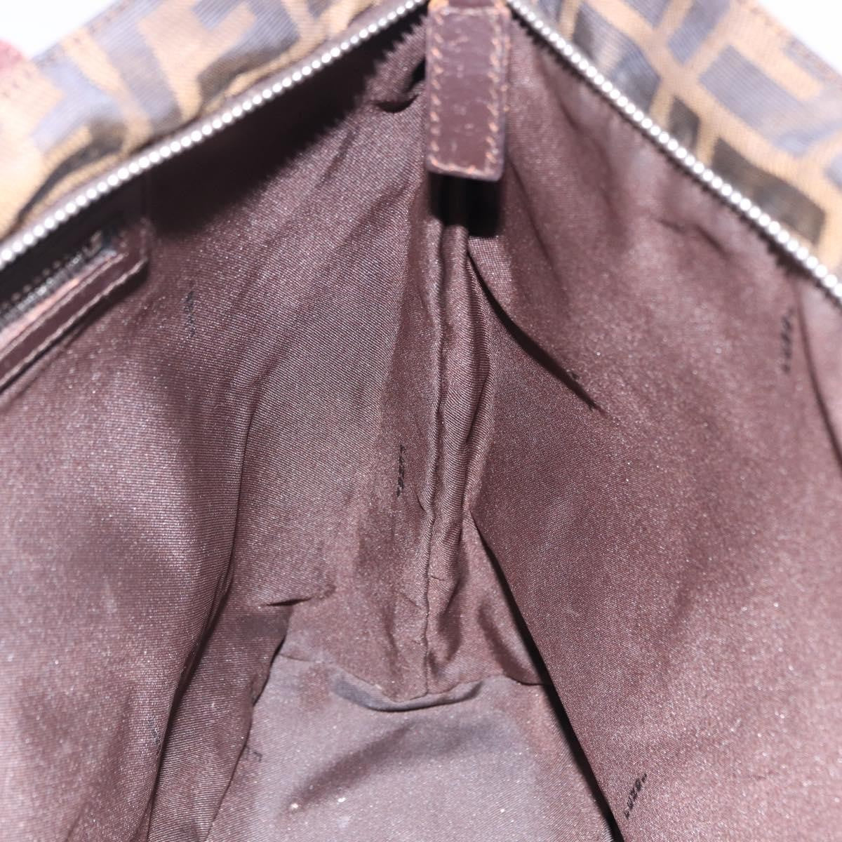 Fendi Zucca Canvas, Brown, Canvas, Tote Bag