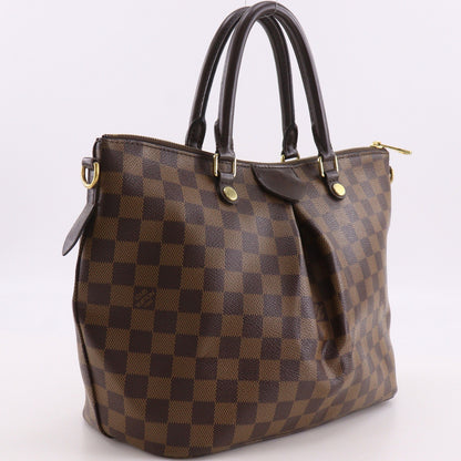 Louis Vuitton Siena Damier, Brown, Canvas, Handbag