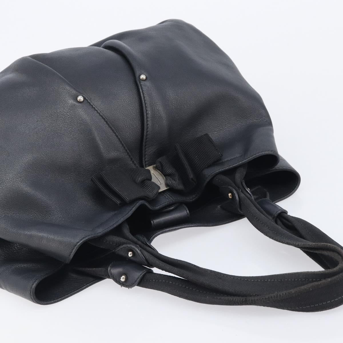 Salvatore Ferragamo Vala tote Leather, Black, Leather, Tote Bag